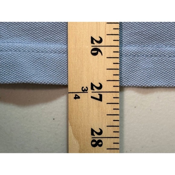 IZOD Mens Light Blue Short Sleeve Polo Shirt Embroidered Logo Size Large - Picture 10 of 10